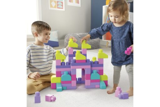 Mega bloks velký pytel kostek - růžový (80) - Image 10