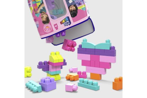 Mega bloks velký pytel kostek - růžový (80) - Image 6