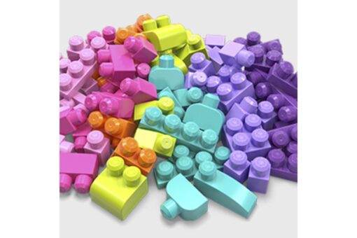 Mega bloks velký pytel kostek - růžový (80) - Image 8