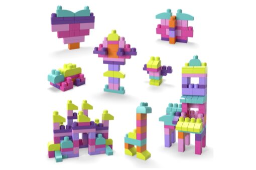 Mega bloks velký pytel kostek - růžový (80) - Image 9