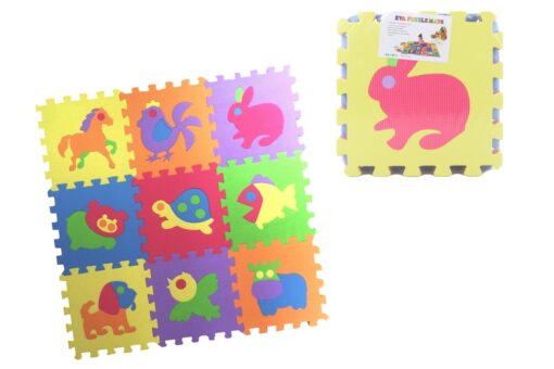 Pěnové puzzle 9 dílků  zvířátka
