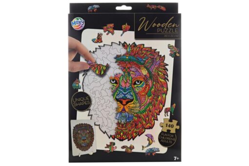 Dřevěné puzzle - lev