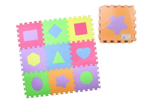 Pěnové puzzle 9 ks tvary