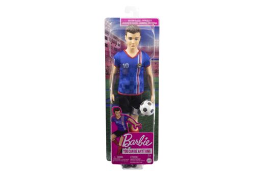 Mattel Barbie Fotbalová panenka - Ken v modrém dresu