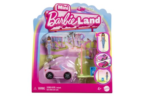 Barbie mini Barbieland dopravní prostředky - kabriolet