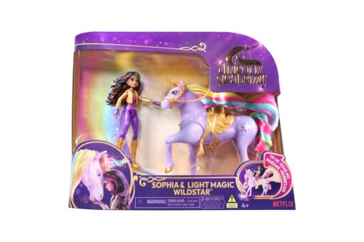 Unicorn Academy Světelný Jednorožec a figurka Sophia & Wildstar