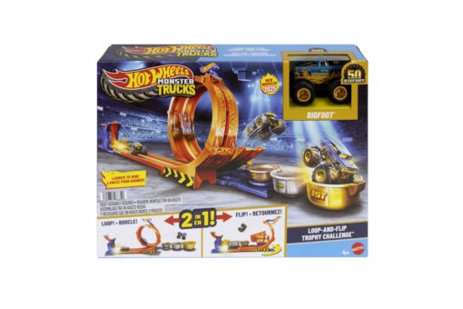 Hot Wheels Monster Trucks dráha se smyčkou a Bigfootem