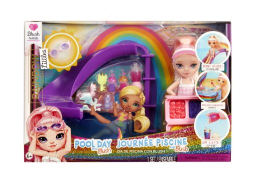 Rainbow High Sada s malou sestřičkou – bazén