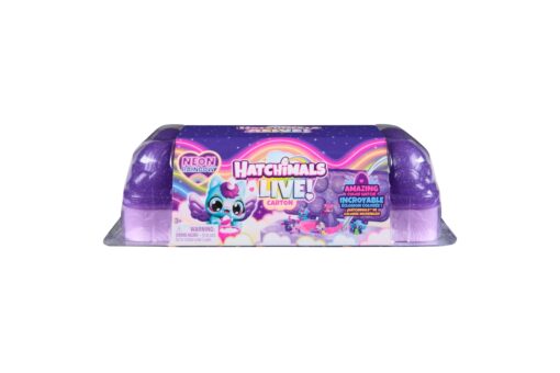 Hatchimals Karton Zvířátek Neónová Duha