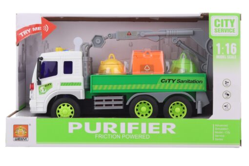 Auto s kontejnery baterie