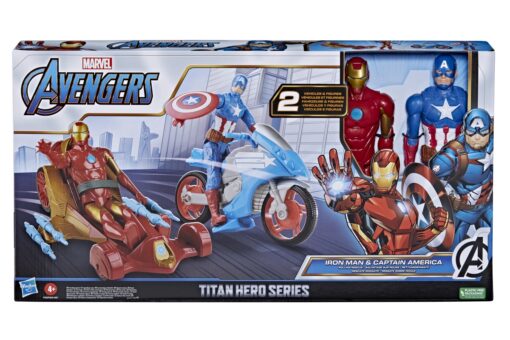Avengers Kapitán Amerika a Iron man sada s vozidly