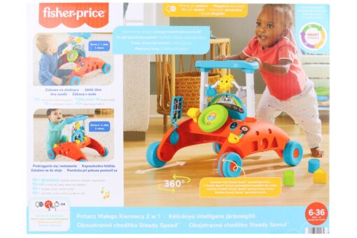 Fisher-Price Oboustranné chodítko steadyspeed HJP44