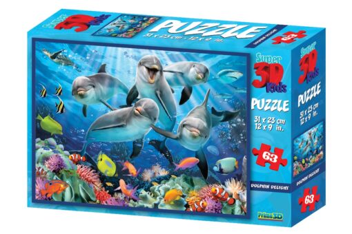 Puzzle 3D - Delfíni