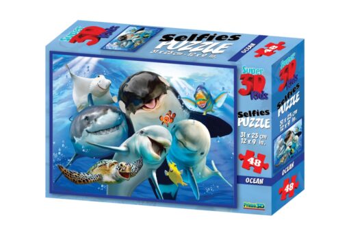Puzzle 3D - Smějící se mořská zvířata
