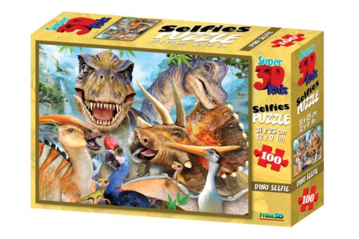 Puzzle 3D - Smějící se dinosauři