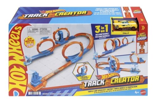Hot Wheels Creator dráha trojitá smyčka JDW39