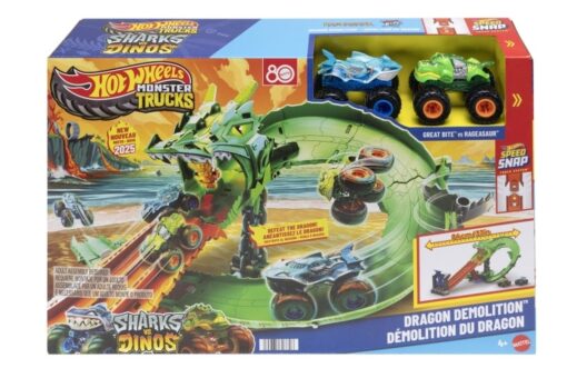 Hot Wheels Monster Trucks dráha Dračí zkáza JFR06 TV
