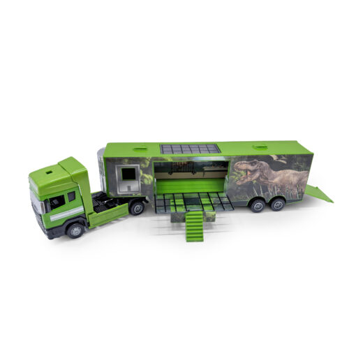Auto kamion kov/plast s motivem dinosaura III.