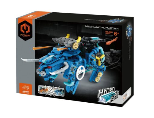 Stavebnice iM.MASTER hydraulický bojový býk plast 623 dílků v krabici 35x27x7cm