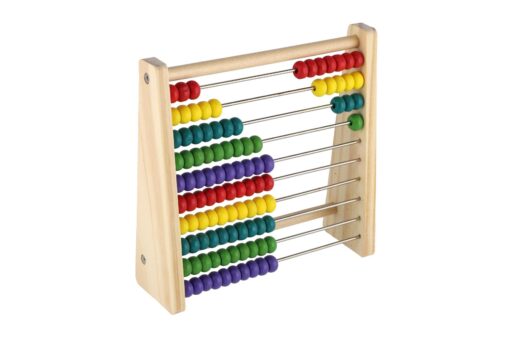 Dřevěné počítadlo 100 kuliček v krabici