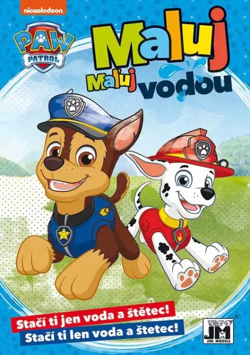 Omalovánka A5 Maluj vodou Paw Patrol/Tlapková Patrola