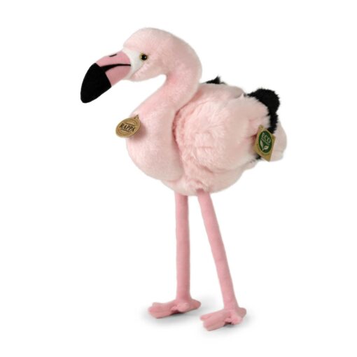 Plyšový pták plameňák 34 cm ECO-FRIENDLY