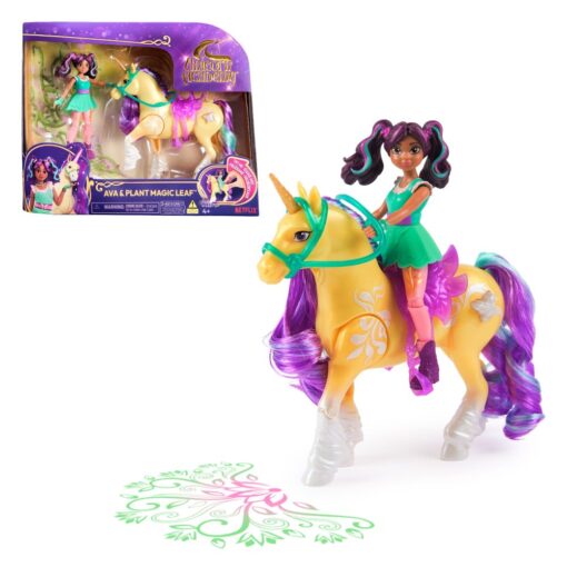 Unicorn Academy Ava a jednorožec Leaf svítící obrázek