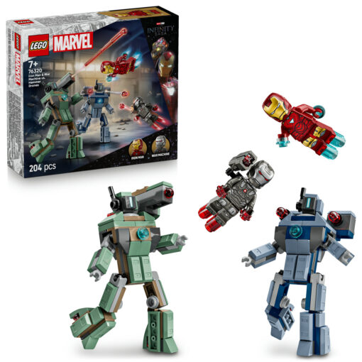 Iron Man a War Machine vs. Hammerovy Drony
