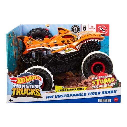 Hot Wheels R/C Monster Trucks 1:15 Tygří žralok