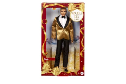 Barbie Vánoční Ken blond 2025 JGK55