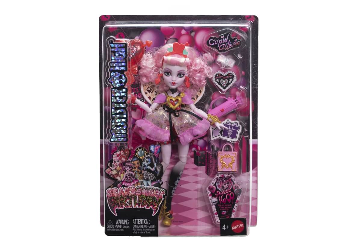 Monster High Panenka Děsivě sladká oslava-Cupid JBG77